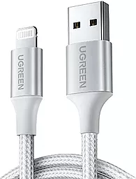 Кабель UGreen US199 USB-A - Lightning 12w 2.4a 2м cable Silver (60163) - фото Кабель UGreen US199 USB-A - Lightning 12w 2.4a 2м cable Silver (60163)