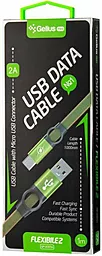 Кабель USB Gelius Pro Flexible 2 micro USB Cable Pine Green (GP-UC07m) - миниатюра 3