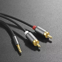 Аудио кабель Hoco UPA10 Aux mini Jack 3.5 mm - 2хRCA M/M Cable 1.5 м black - миниатюра 6
