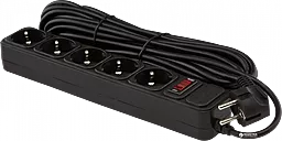 Сетевой фильтр (удлинитель) Logicpower LP-X5 ОЕМ 10м, 5 розеток, 10А, с выключателем чёрный (2750) - фото Сетевой фильтр (удлинитель) Logicpower LP-X5 ОЕМ 10м, 5 розеток, 10А, с выключателем чёрный (2750)