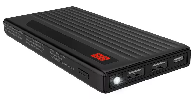 Повербанк Hoco J27 Treasure 10000 mAh Black - фото 2