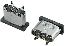 Універсальний роз'єм зарядки, 16 pin, №25, USB Type-C (вертикальний) - фото Універсальний роз'єм зарядки, 16 pin, №25, USB Type-C (вертикальний)