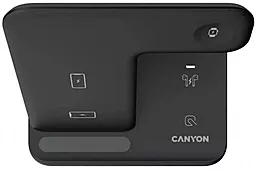 Бездротовий (індукційний) зарядний пристрій Canyon Wireless WS-302 15W 2A Black (CNS-WCS302B) - мініатюра 3