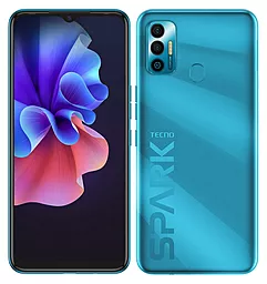 Смартфон Tecno Spark 7 KF6n NFC 4/64Gb Morpheus Blue (4895180766411) - миниатюра 4