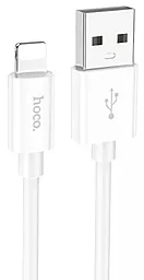 Кабель Hoco X87 Magic Silicone USB-A - Lightning 12w 2.4a 1м cable White - фото Кабель Hoco X87 Magic Silicone USB-A - Lightning 12w 2.4a 1м cable White