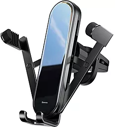 Тримач з автозатисканням Baseus Penguin Gravity Car Holder Black (SUYL-QE01) - фото Тримач з автозатисканням Baseus Penguin Gravity Car Holder Black (SUYL-QE01)