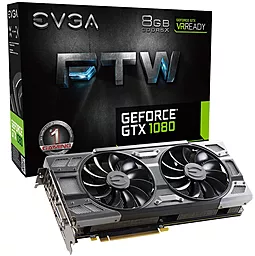 Відеокарта EVGA GeForce GTX 1080 FTW Gaming ACX 3.0 8GB (08G-P4-6286-KR)