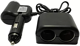 Автомобильное зарядное устройство Olesson 1.2a car charger + 120w 3 cigarette lighter black (1526) - фото Автомобильное зарядное устройство Olesson 1.2a car charger + 120w 3 cigarette lighter black (1526)