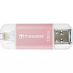 Флешка Transcend 128GB JetDrive Go 300 Rose Gold USB 3.1/Lightning (TS128GJDG300R) - фото Флешка Transcend 128GB JetDrive Go 300 Rose Gold USB 3.1/Lightning (TS128GJDG300R)