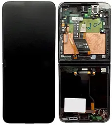 Дисплей Samsung Galaxy Z Flip 7 FE F761 (внутрішній) з тачскріном і рамкою, сервісний оригінал, Black
