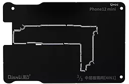 BGA трафарет (для реболлинга) Qianli Apple iPhone 12 межплатный с платформой