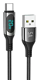 Кабель Hoco S51 Extreme USB-A - Type-C 20w 5a 1.2м cable Black