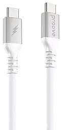 Кабель Proove ReGen Silicone USB Type-C - Type-C 60w 3a 1м PD cable White (CCRS60002202) - фото Кабель Proove ReGen Silicone USB Type-C - Type-C 60w 3a 1м PD cable White (CCRS60002202)