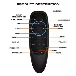 Пульт універсальний Air Mouse G10BTS Bluetooth 5.0 (без мікрофона) - мініатюра 8