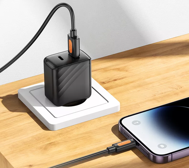 Кабель Borofone BX114 Structure USB-A - Lightning 12w 2.4a 1м cable Black - фото 5