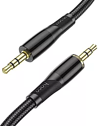 Аудіо кабель Hoco UPA25 AUX mini Jack 3.5mm M/M Cable 1 м black - мініатюра 3