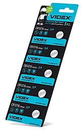 Батарейки Videx CR1216 5шт 3 V