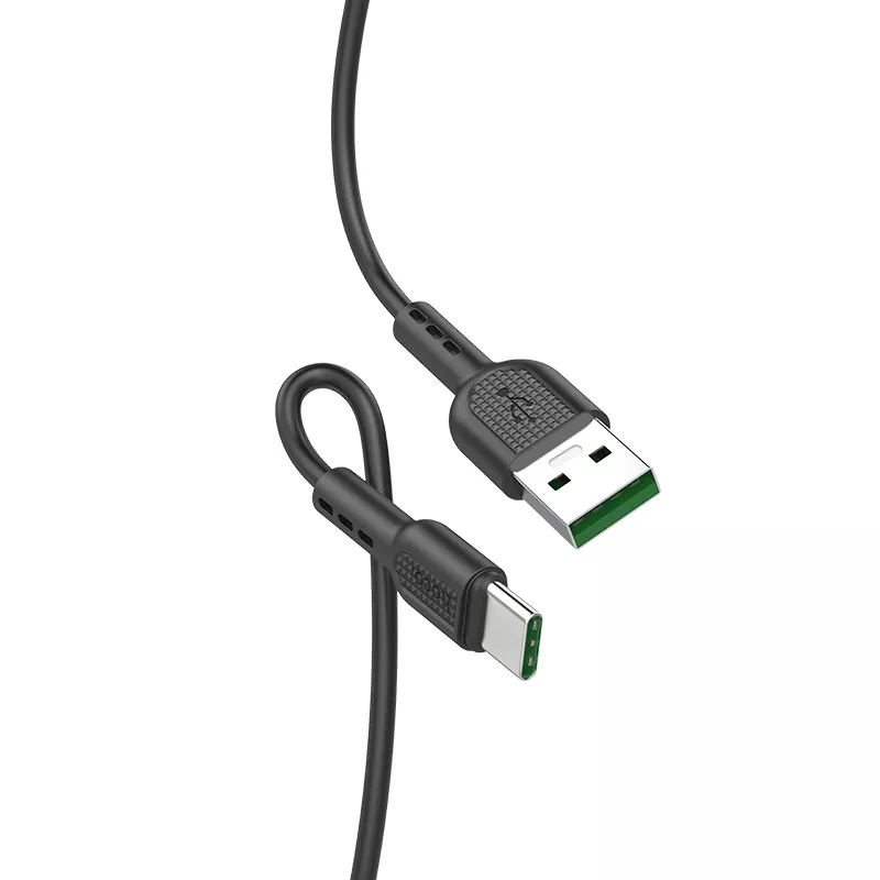 Кабель Hoco X33 Surge USB-A - Type-C 25w 5a 1м cable Black - фото 2