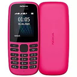 Мобільний телефон Nokia 105 DS 2019 (16KIGP01A01) Pink
