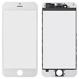 Корпусное стекло дисплея Apple iPhone 6 белый, OCA пленка, рамка