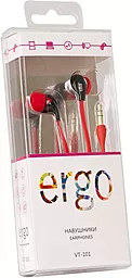 Наушники Ergo VT-101 Red - миниатюра 3 Наушники Ergo VT-101 Red - миниатюра 3