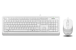 Комплект (клавиатура+мышка) A4Tech Fstyler проводной USB White (F1010) - миниатюра 3