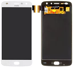 Дисплей Motorola Moto Z2 Play (XT1710-01, XT1710-02, XT1710-07, XT1710-08, XT1710-09, XT1710-10) з тачскріном, оригінал, White