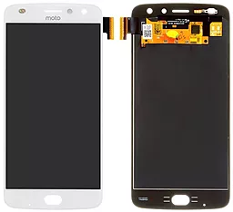 Дисплей Motorola Moto Z2 Play (XT1710-01, XT1710-02, XT1710-07, XT1710-08, XT1710-09, XT1710-10) с тачскрином, оригинал, White - фото Дисплей Motorola Moto Z2 Play (XT1710-01, XT1710-02, XT1710-07, XT1710-08, XT1710-09, XT1710-10) с тачскрином, оригинал, White