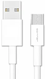 Кабель USB Jellico NY-11 10.5W 2.1A USB Type-C Cable White