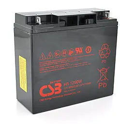 Аккумуляторная батарея CSB 12V 18 Ah 90W Q4 (HR1290W) - фото Аккумуляторная батарея CSB 12V 18 Ah 90W Q4 (HR1290W)