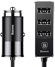 Автомобильное зарядное устройство Baseus Enjoy Together Four Interfaces Output Patulous Car Charger 5.5A Black (CCTON-01)