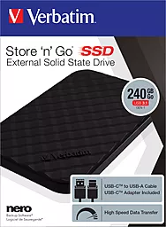 SSD Накопитель Verbatim Store 'n' Go 240 GB (53231) - миниатюра 5