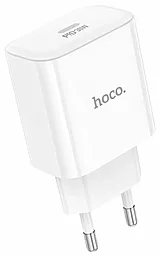 Мережевий зарядний пристрій Hoco C76A Pro 30w PD USB-C fast charger white