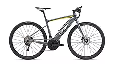 Велосипед Giant FastRoad E+ 1 Pro 25 км/час (Anthracite/Acid Yellow)
