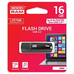 Флешка GooDRam 16GB UMM3 Mimic Black USB 3.0 (UMM3-0160K0R11) - миниатюра 5