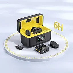 Петличный микрофон Hoco L17 Dual-mic - миниатюра 9 Петличный микрофон Hoco L17 Dual-mic - миниатюра 9