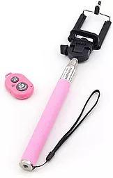 Моноподы, селфи-палки Crown CMSS-001 + кнопка Bluetooth Pink - фото Моноподы, селфи-палки Crown CMSS-001 + кнопка Bluetooth Pink