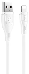 Кабель Hoco X61 Ultimate Silicone USB-A - Lightning 12w 2.4a 1м cable White - фото Кабель Hoco X61 Ultimate Silicone USB-A - Lightning 12w 2.4a 1м cable White
