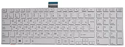 Клавіатура для ноутбуку Toshiba C850 C855 C870 C875 L850 L855 L870 L875  біла