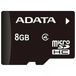 Карта пам'яті ADATA microSDHC 8GB Class 4 (AUSDH8GCL4-R) - фото Карта пам'яті ADATA microSDHC 8GB Class 4 (AUSDH8GCL4-R)