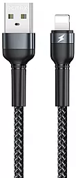 Кабель Remax RC-124i USB-A - Lightning 12w 2.4a 1м cable Black - фото Кабель Remax RC-124i USB-A - Lightning 12w 2.4a 1м cable Black