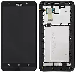 Дисплей Asus ZenFone 2 ZE551ML (Z008D, Z008) с тачскрином и рамкой, Black