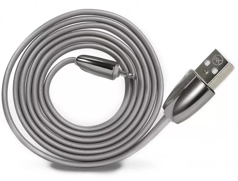 Кабель WK ChanYi USB-A - Lightning 10w 1м cable Silver (WKC-005-SL) - фото 1
