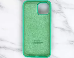 Чохол Silicone Case Full для Apple iPhone 14 Pro Max Spearmint - мініатюра 2 Чохол Silicone Case Full для Apple iPhone 14 Pro Max Spearmint - мініатюра 2