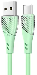 Кабель Usams U65 Liquid Silicone USB-A - Type-C 15w 3a 1м cable Green (SJ494USB02) - фото Кабель Usams U65 Liquid Silicone USB-A - Type-C 15w 3a 1м cable Green (SJ494USB02)
