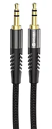 Аудио кабель Veron AUX33 AUX mini Jack 3.5mm M/M cable 1 м black - фото Аудио кабель Veron AUX33 AUX mini Jack 3.5mm M/M cable 1 м black