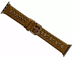 Ремінець Leather Band Rings для Apple Watch 42mm/44mm/45mm/49mm Brown