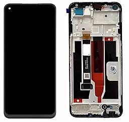 Дисплей Realme Narzo 30 5G с тачскрином и рамкой, Black - фото Дисплей Realme Narzo 30 5G с тачскрином и рамкой, Black
