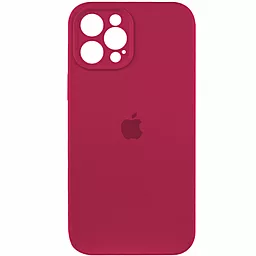Чехол Silicone Case Full Camera Protective для Apple iPhone 12 Pro Max Maroon