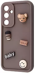 Чехол Pretty Things Case для Samsung Galaxy A55 brown/bear